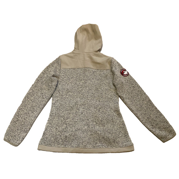 Canada Weatherguard Athletic Jacket Womens Size S/P Beige / Grey Fleece Coat - Picture 2 of 16